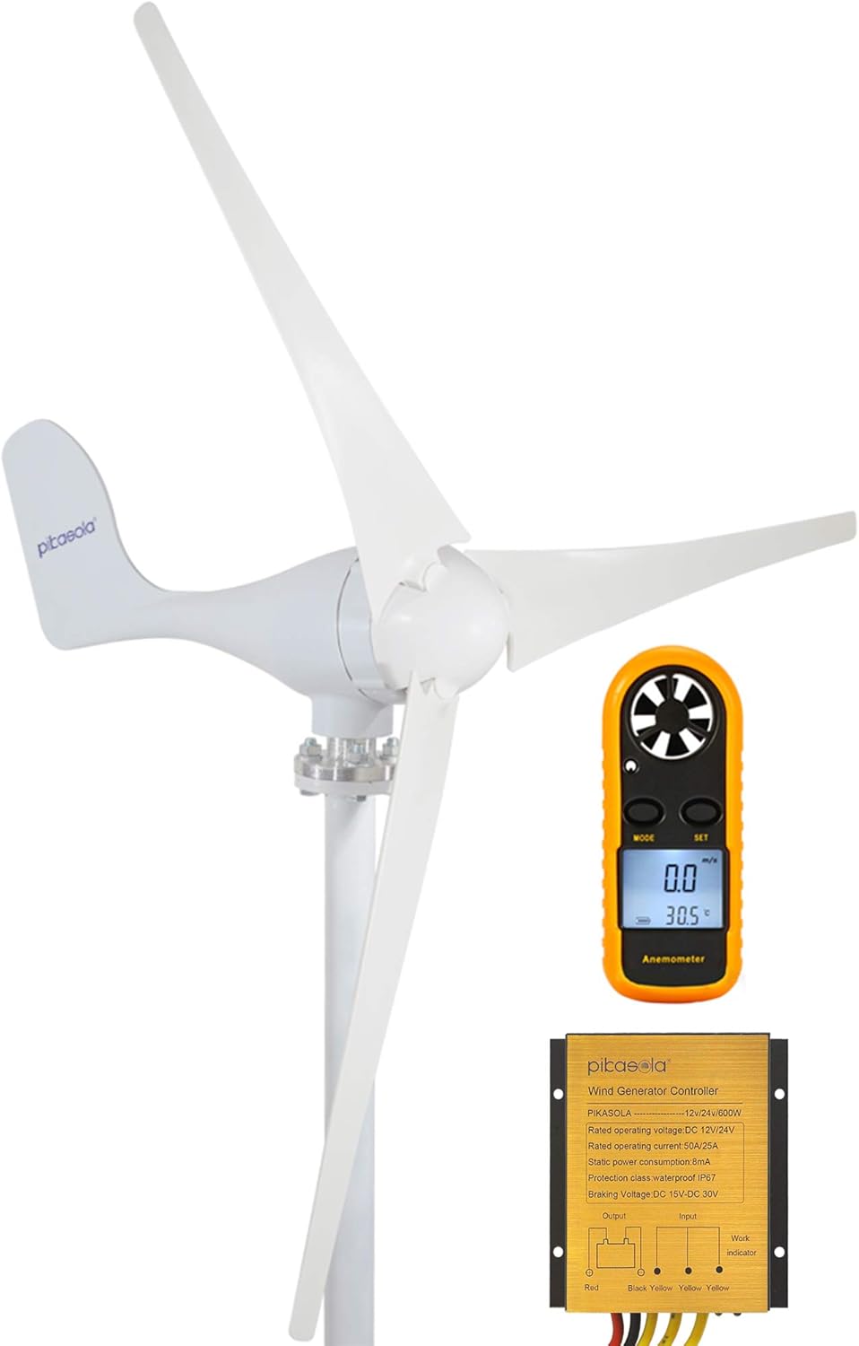 Pikasola 400W Economy Wind Turbine — 12V